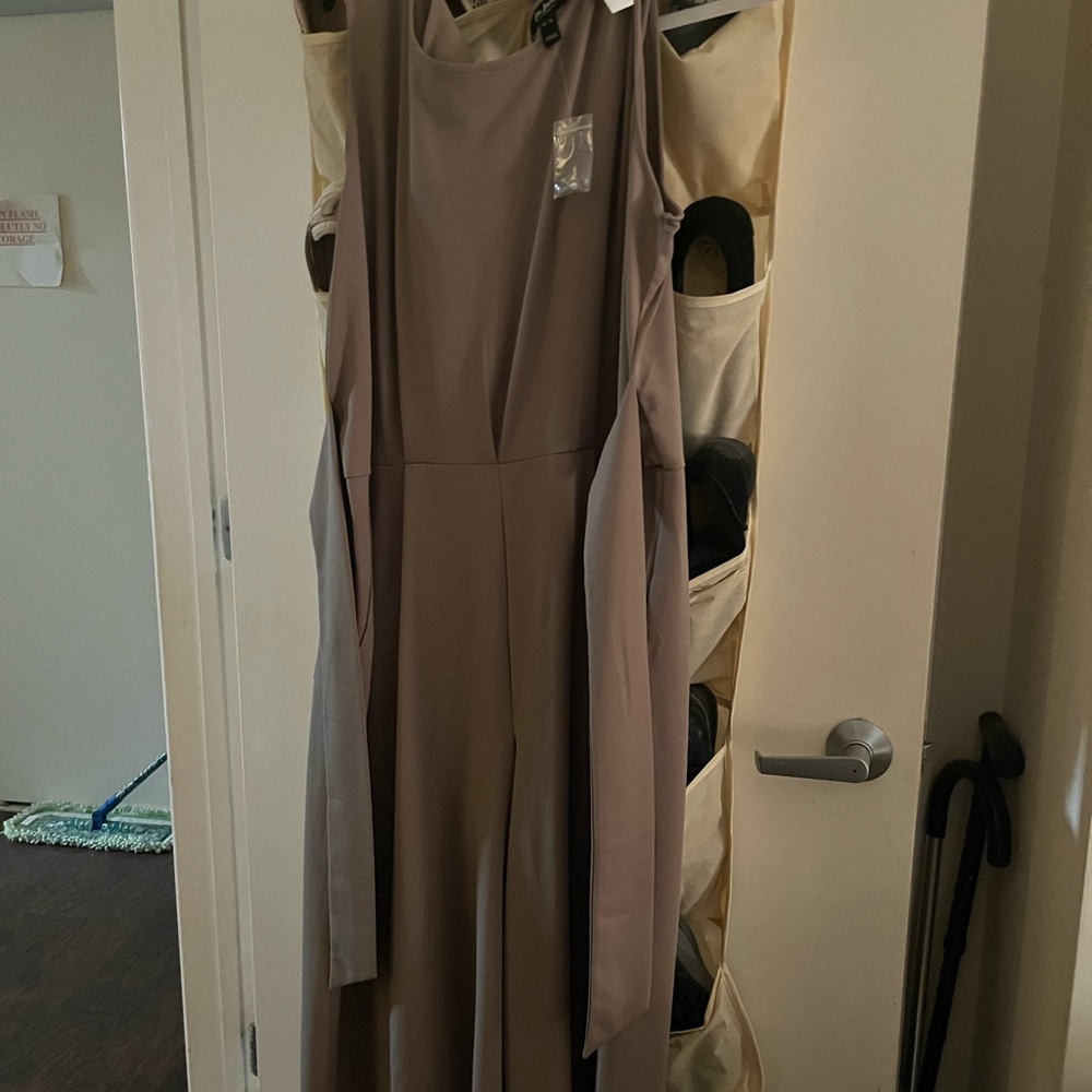 XL Palazzo Pant one piece Tan De Jour Jumpsuit. Never worn